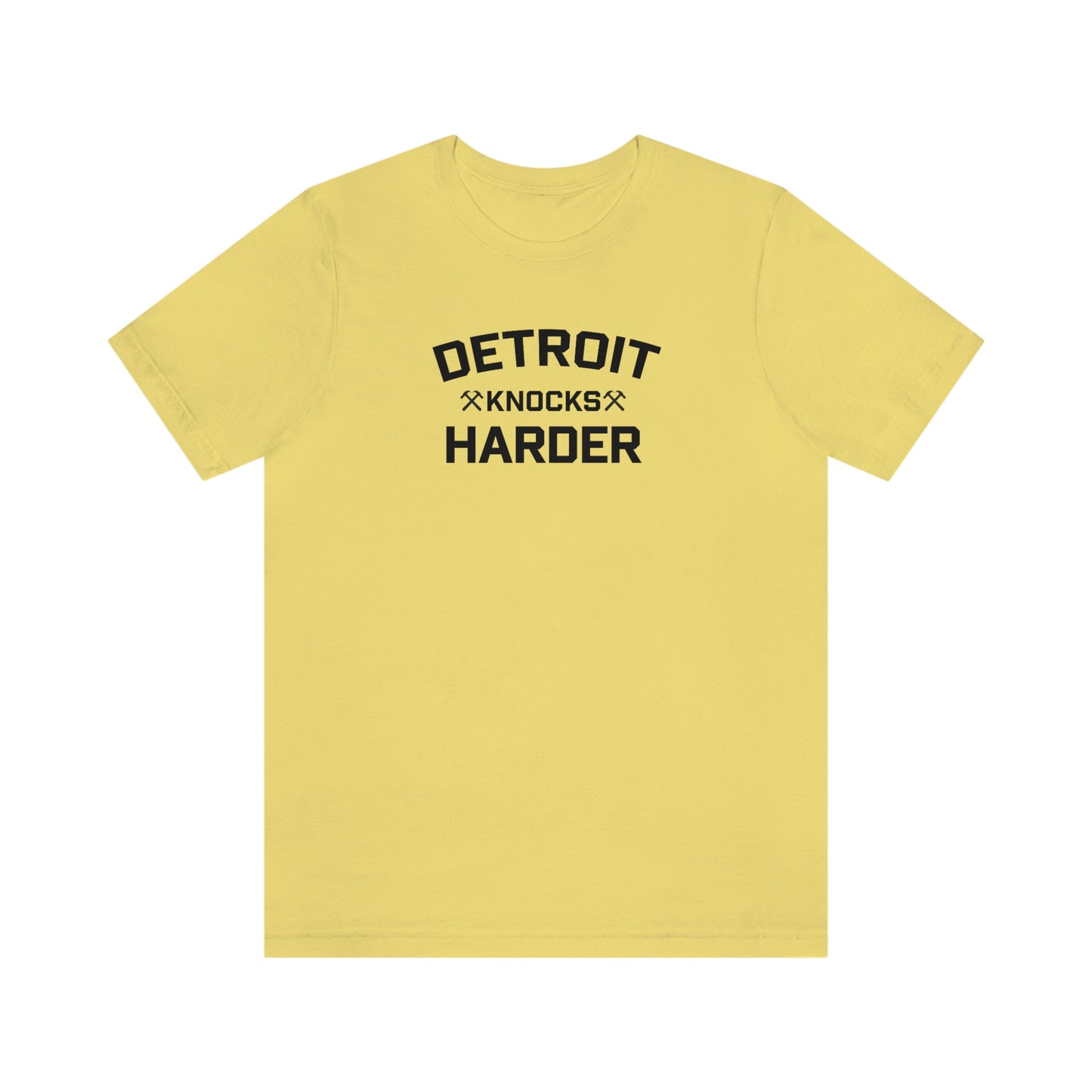 'Detroit Knocks Harder' T-Shirt | Unisex Standard Fit