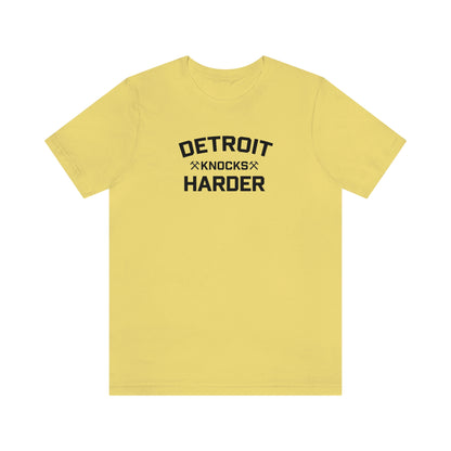 'Detroit Knocks Harder' T-Shirt | Unisex Standard Fit