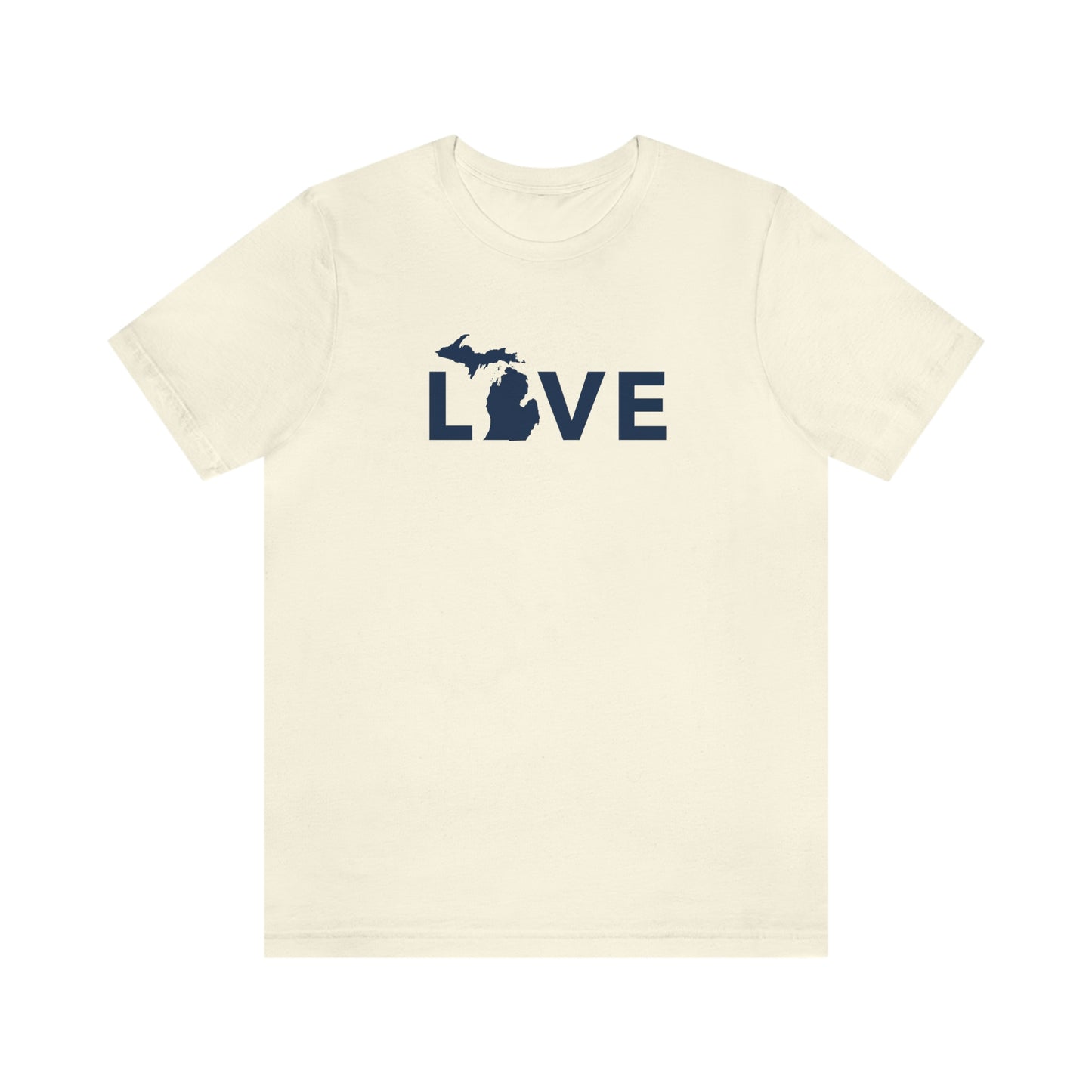 Michigan 'Love' T-Shirt (Geometric Sans Font) | Unisex Standard Fit