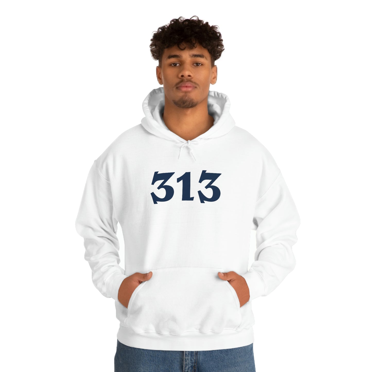 Detroit '313' Hoodie (Angry Serif Font) | Unisex Standard