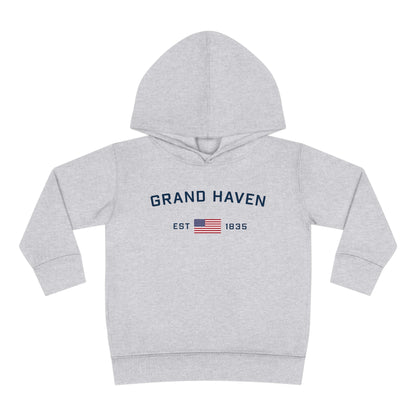 'Grand Haven' Hoodie (w/USA Flag Outline) | Unisex Toddler