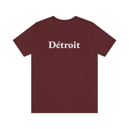 'Détroit' T-Shirt (Garamond Font) | Unisex Standard Fit