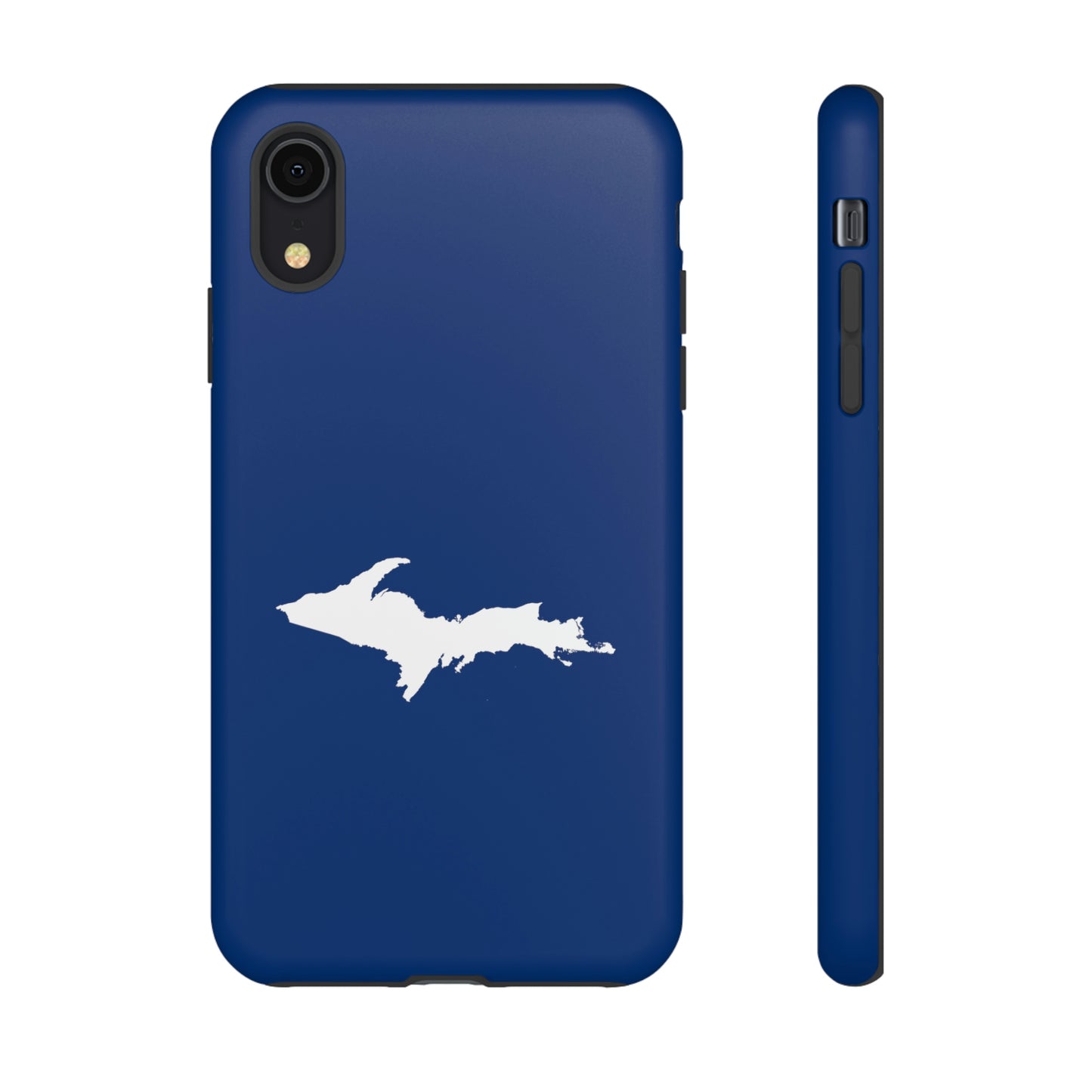 Michigan Upper Peninsula Tough Phone Case (Dearborn Blue w/ UP Outline) | Apple iPhone