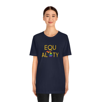 'Equality' Michigan LGBTQ Pride T-Shirt | Unisex Standard Cut