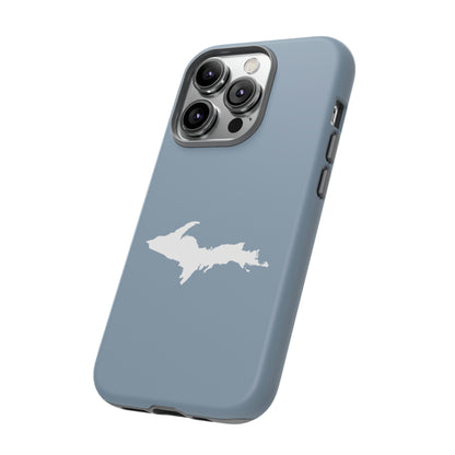 Michigan Upper Peninsula Tough Phone Case (B24 Liberator Grey w/ UP Outline) | Apple iPhone