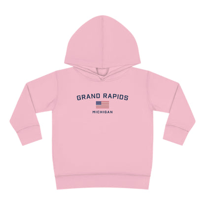 'Grand Rapids' Hoodie (w/USA Flag Outline) | Unisex Toddler