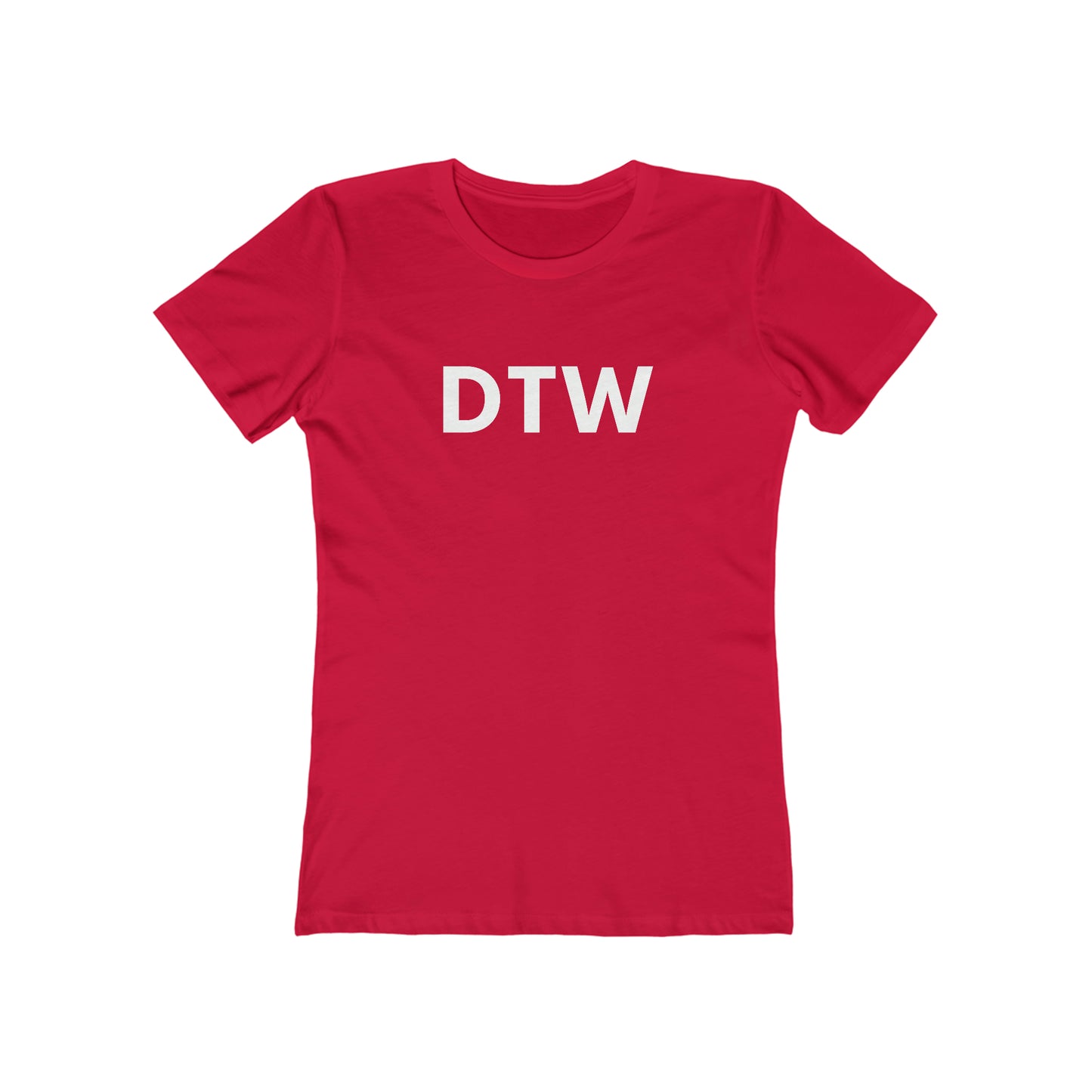 Detroit 'DTW' T-Shirt | Women's Boyfriend Cut