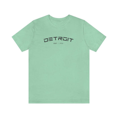 'Detroit Est. 1701' Electric Font T-Shirt | Unisex Standard Fit - Circumspice Michigan