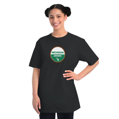 'Michigan Grown' T-Shirt (Agricultural Certification Parody) | Organic Unisex