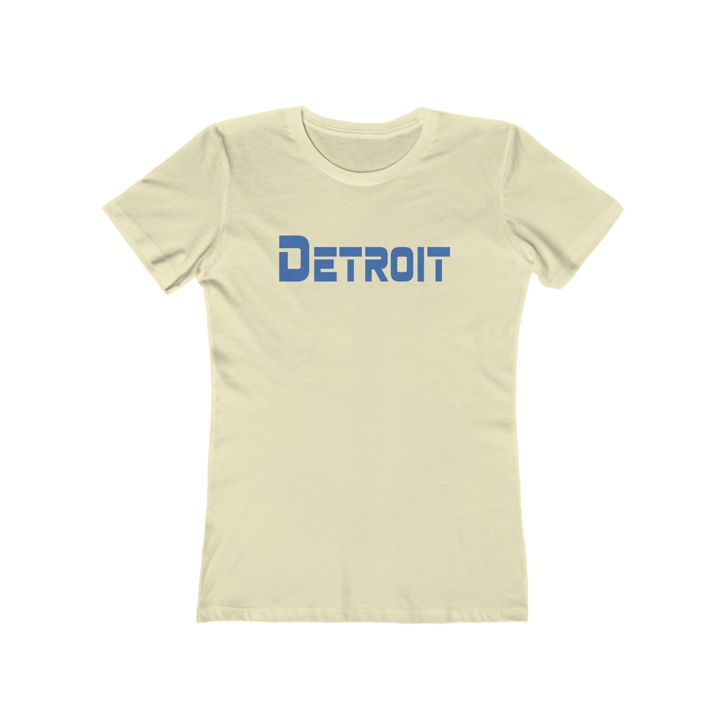 'Detroit' T-Shirt (1980s Sci-Font Font) | Women's Boyfriend Cut