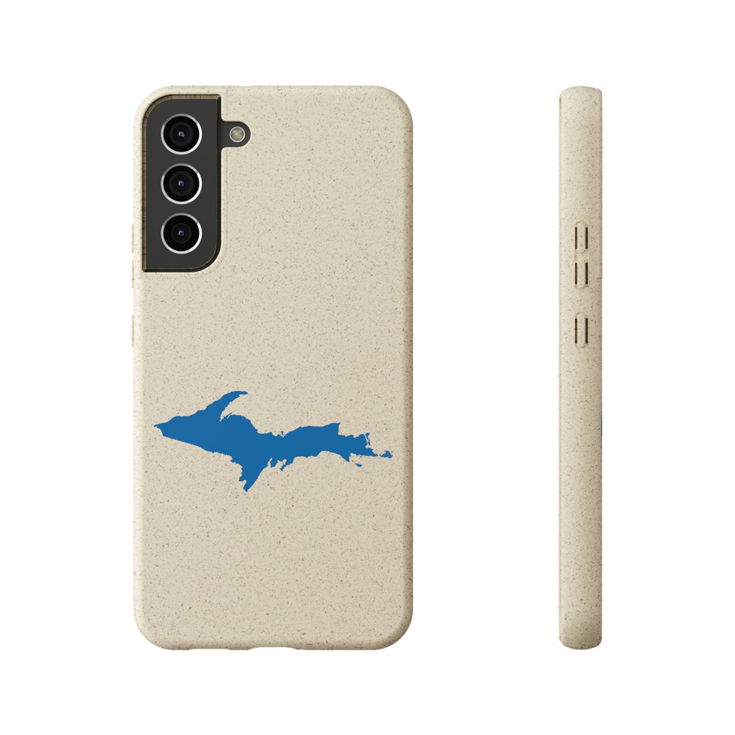 Michigan Upper Peninsula Biodegradable Phone Cases (w/ Azure UP Outline) | Samsung Android