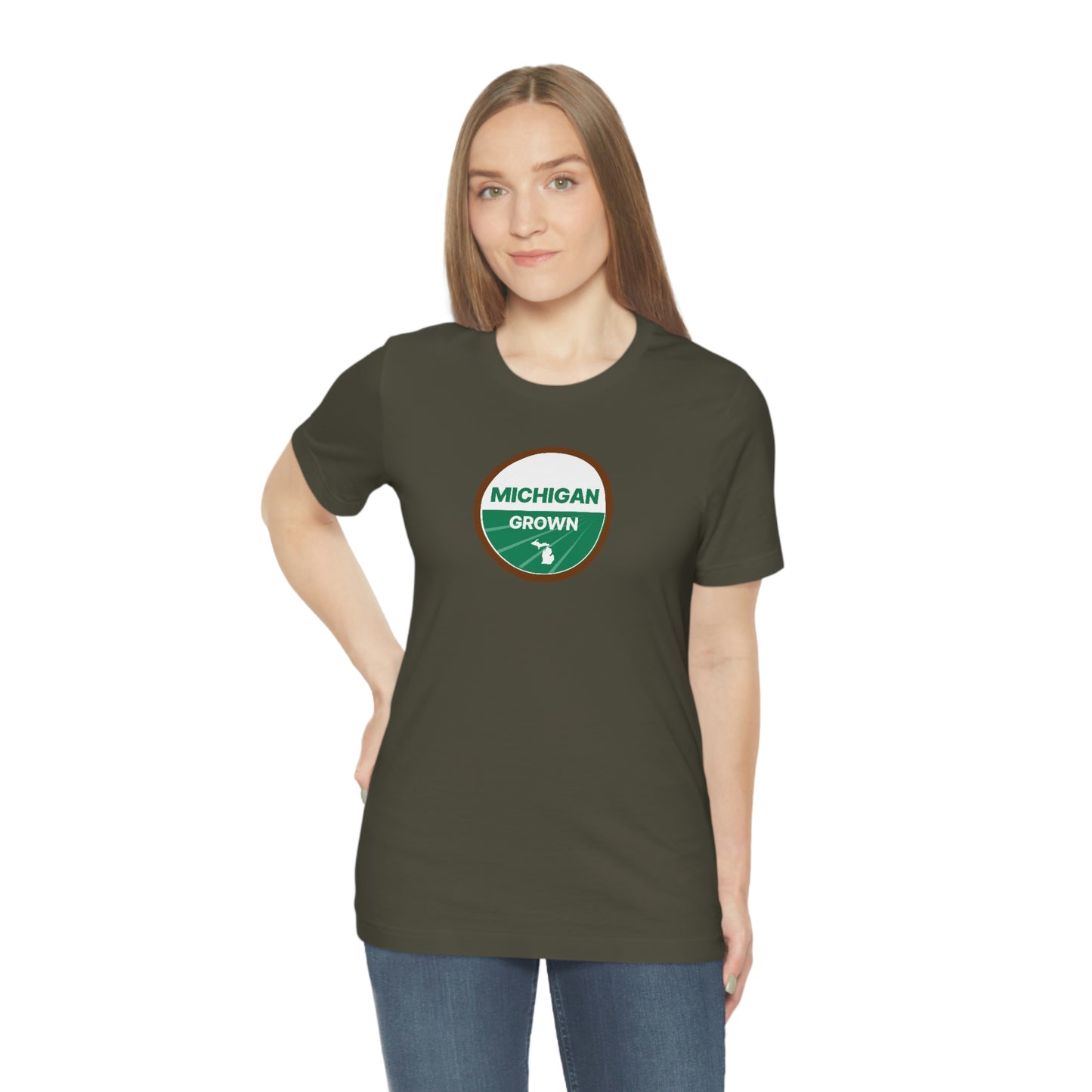 'Michigan Grown' T-Shirt (Agricultural Certification Parody) | Unisex Standard Fit