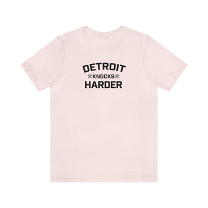 'Detroit Knocks Harder' T-Shirt | Unisex Standard Fit