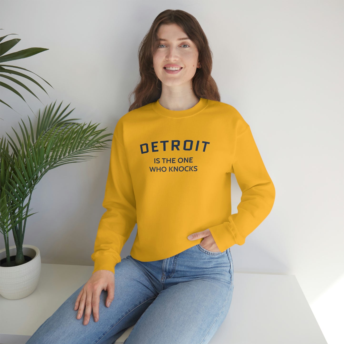 'Detroit is the One Who Knocks' Sweatshirt | Unisex Standard