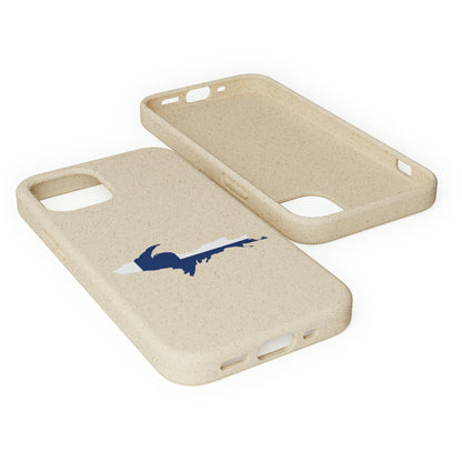 Michigan Upper Peninsula Biodegradable Phone Cases (w/ UP Finland Flag Outline) | Apple iPhone