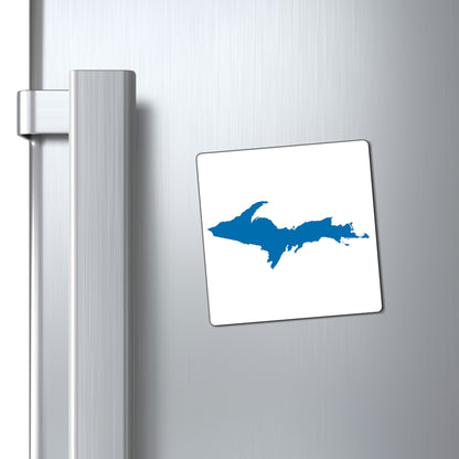 Michigan Upper Peninsula Square Magnet (w/ Azure UP Outline)