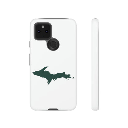 Michigan Upper Peninsula Tough Phone Case (w/ Green UP Outline) | Samsung & Pixel Android