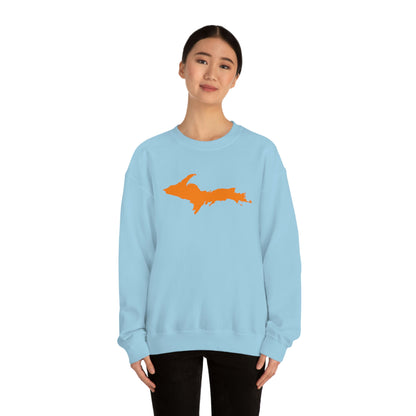 Michigan Upper Peninsula Sweatshirt (w/ Orange UP Outline) | Unisex Standard