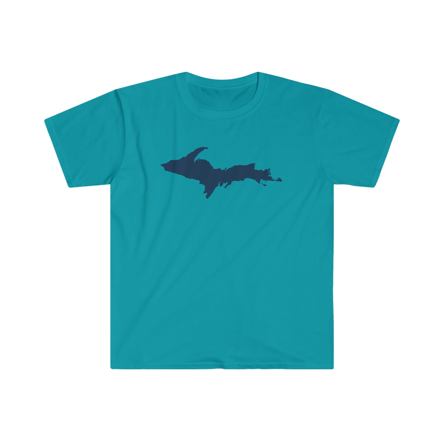 Michigan Upper Peninsula T-Shirt (w/ Navy UP Outline) | Unisex Budget