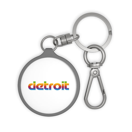 'Detroit' Keyring (1980s Pomaceous Computer Parody) - Circumspice Michigan