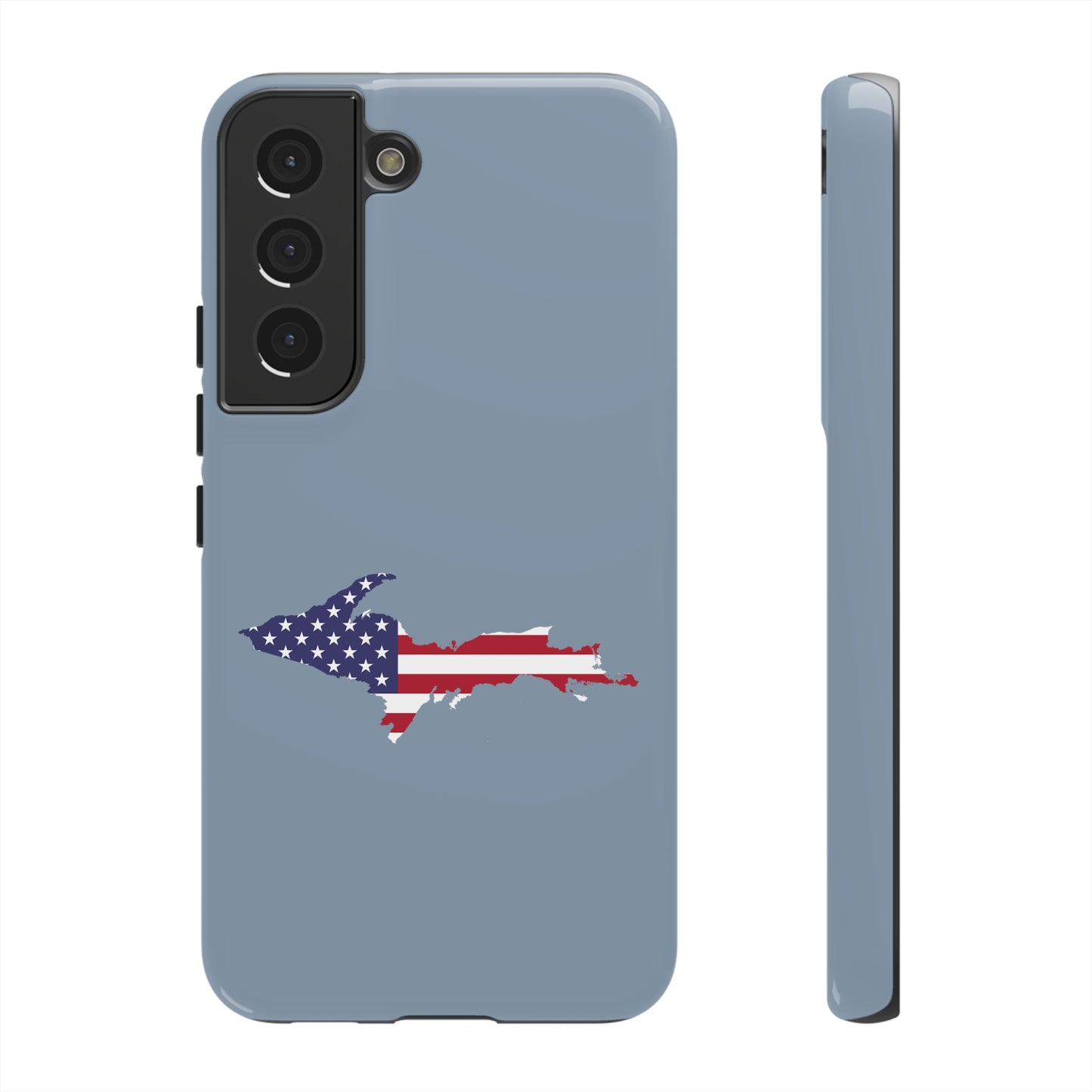 Michigan Upper Peninsula Tough Phone Case (B-24 Liberator w/ UP USA Flag Outline) | Samsung & Pixel Android