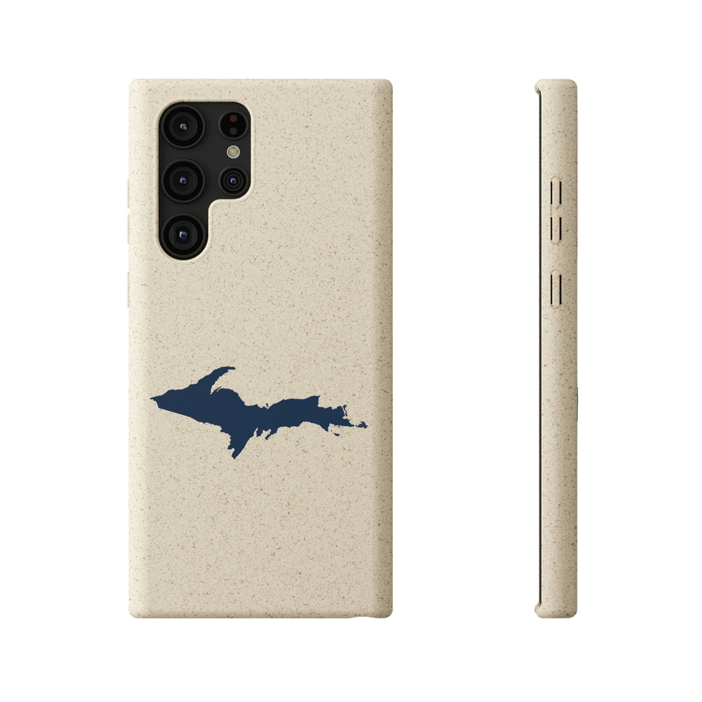 Michigan Upper Peninsula Biodegradable Phone Cases (w/ Navy UP Outline) | Samsung Android