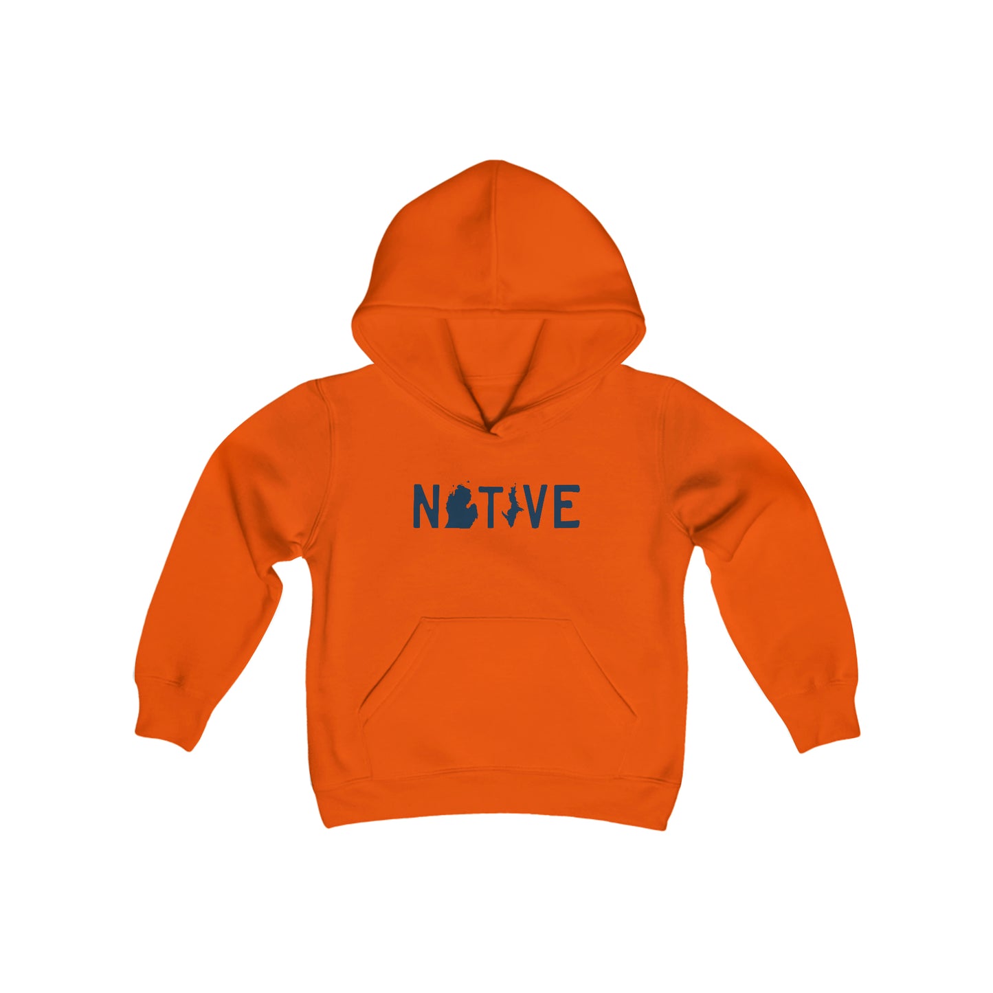 Michigan 'Native' Hoodie (Licence Plate Font) | Unisex Youth