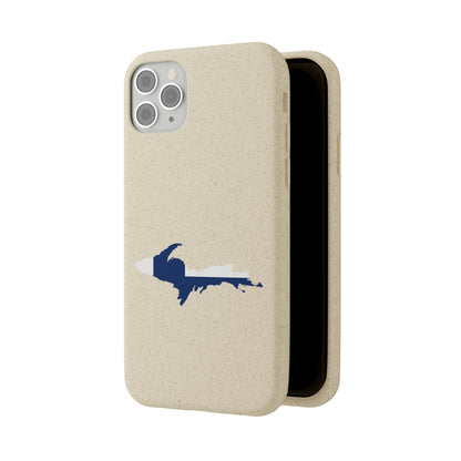 Michigan Upper Peninsula Biodegradable Phone Cases (w/ UP Finland Flag Outline) | Apple iPhone