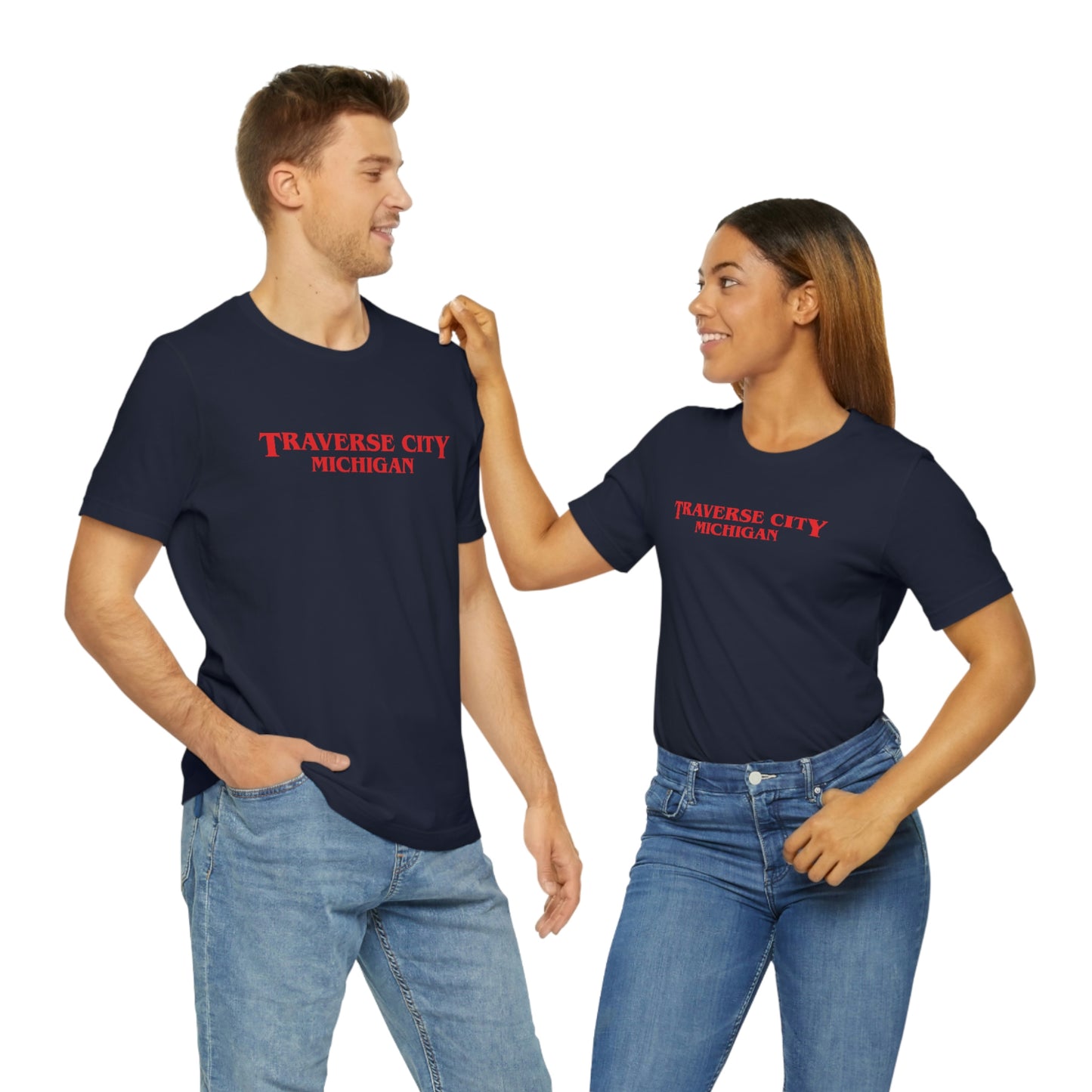 'Traverse City Michigan' ' T-Shirt (1980s Drama Parody) | Unisex Standard Fit