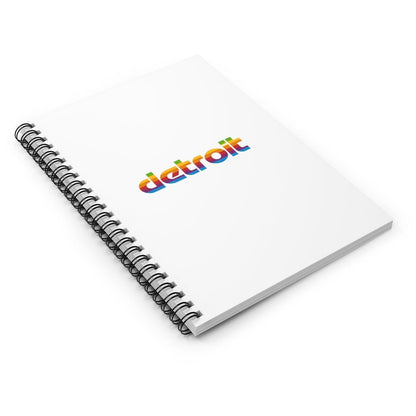 'Detroit' Ruled Spiral Notebook (1980s Pomaceous Computer Parody) - Circumspice Michigan