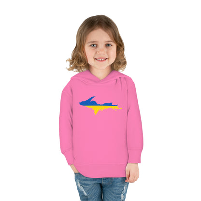 Michigan Upper Peninsula Hoodie (w/ UP Ukraine Flag Outline) | Unisex Toddler