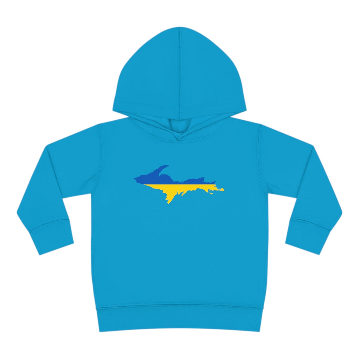 Michigan Upper Peninsula Hoodie (w/ UP Ukraine Flag Outline) | Unisex Toddler