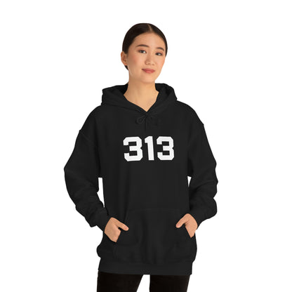 Detroit '313' Hoodie (Athletic Font) | Unisex Standard