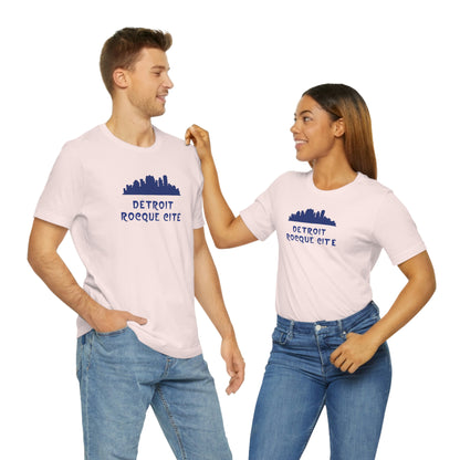 'Détroit Rocque Cité' with Skyline T-Shirt | Unisex Standard Fit