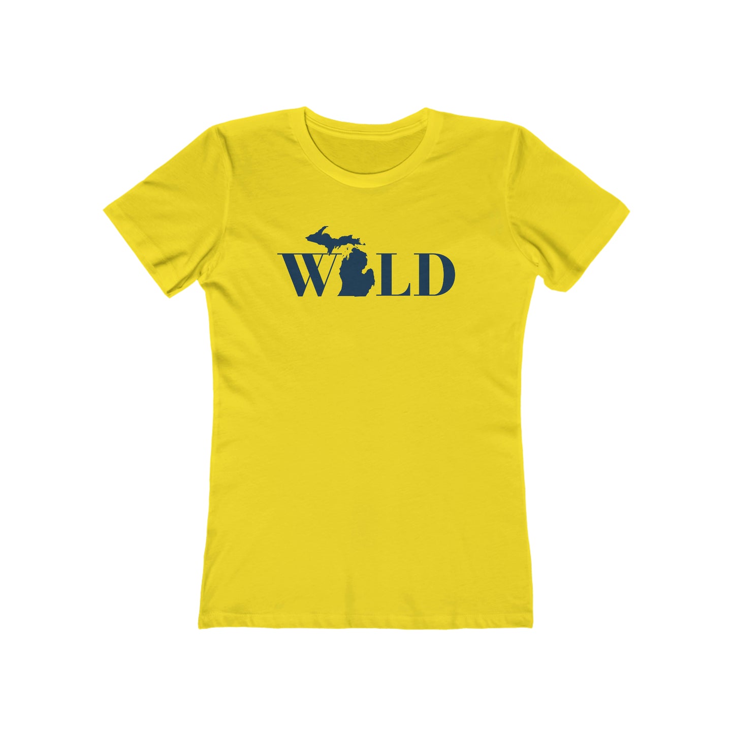 Michigan 'Wild' T-Shirt (Didone Font) | Women's Boyfriend Cut