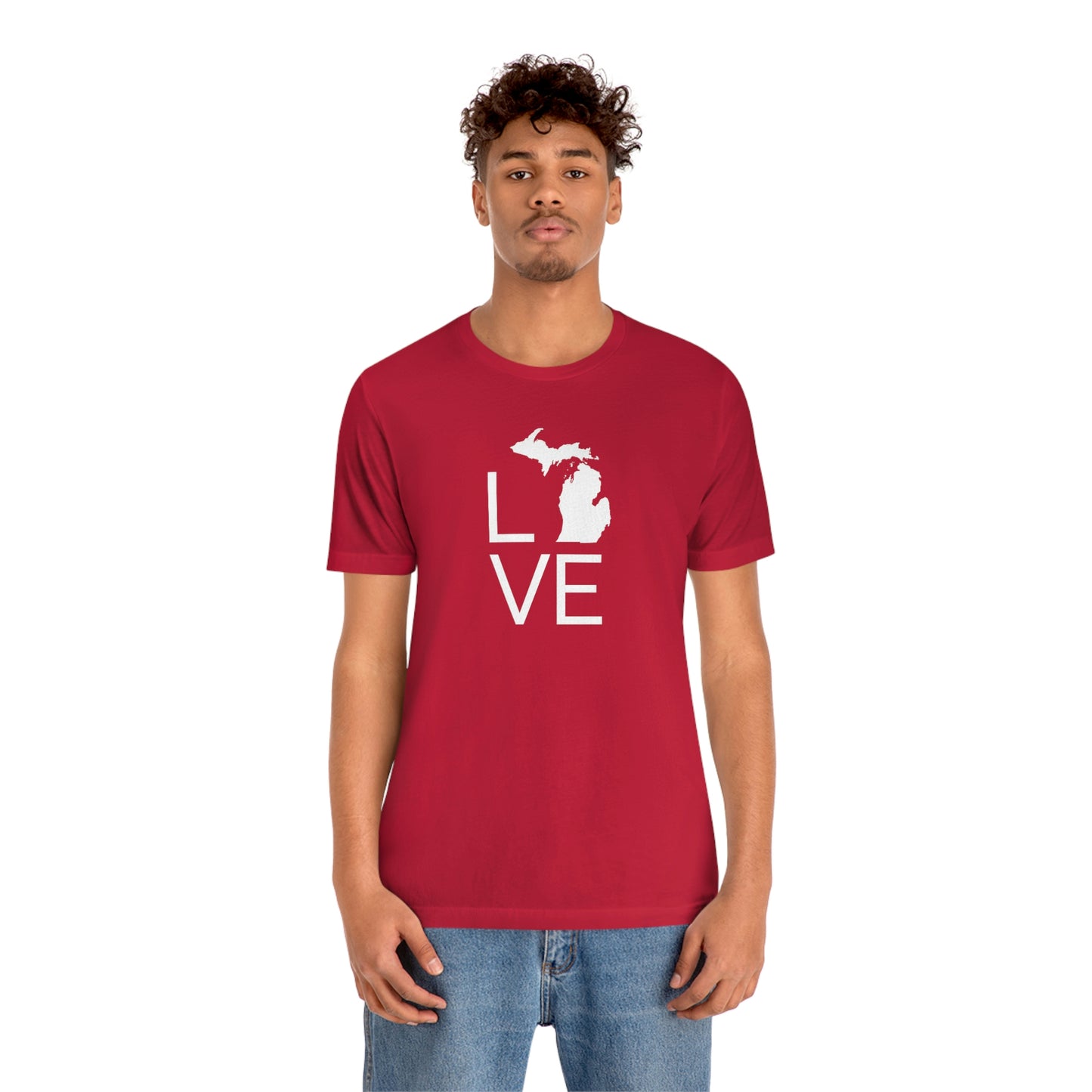 Michigan 'Love' T-Shirt (Thin Sans Font) | Unisex Standard Fit