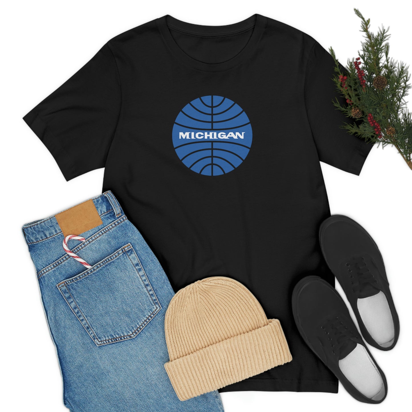 'Michigan' T-Shirt (Retro Airline Parody)  | Unisex Standard Fit