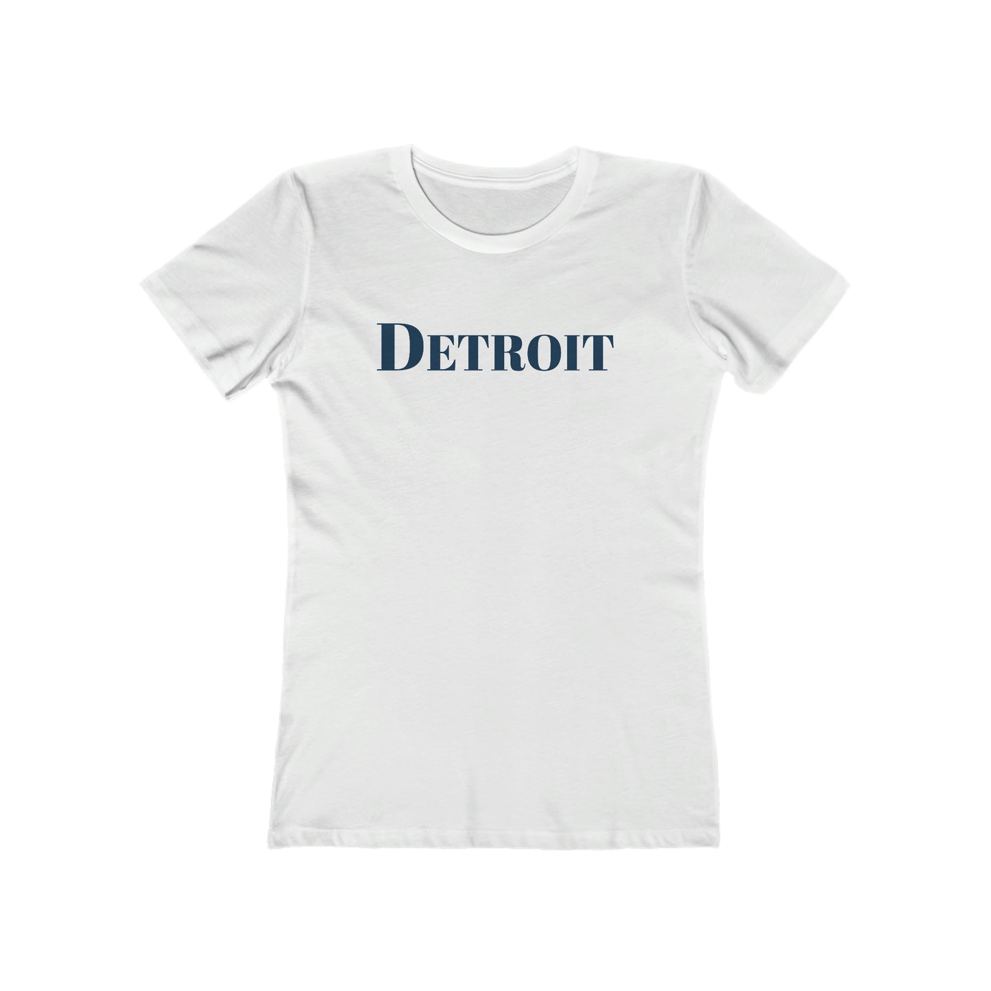 Detroit' T-Shirt (Didone Font) | Women's Boyfriend Cut