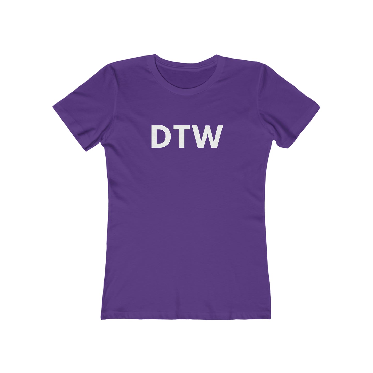 Detroit 'DTW' T-Shirt | Women's Boyfriend Cut