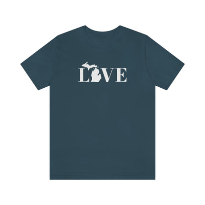 Michigan 'Love' T-Shirt (Didone Font) | Unisex Standard Fit