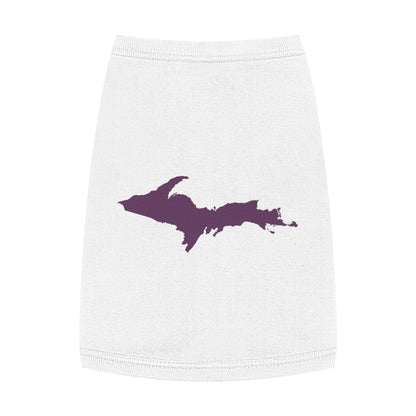 Michigan Upper Peninsula Pet Tank Top (w/ Plum UP Outline)