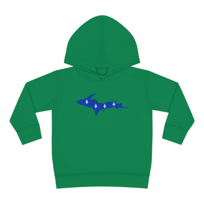 Michigan Upper Peninsula Hoodie (w/ UP Quebec Flag Outline) | Unisex Toddler