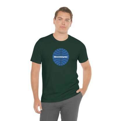 'Michigan' T-Shirt (Retro Airline Parody)  | Unisex Standard Fit