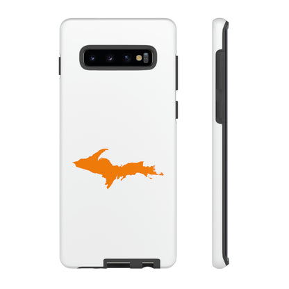 Michigan Upper Peninsula Tough Phone Case (w/ Orange UP Outline) | Samsung & Pixel Android