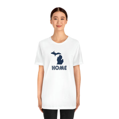 Michigan 'Home' T-Shirt (1970s Audiophile Font) | Unisex Standard Fit