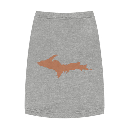 Michigan Upper Peninsula Pet Tank Top (w/ Copper UP Outline)