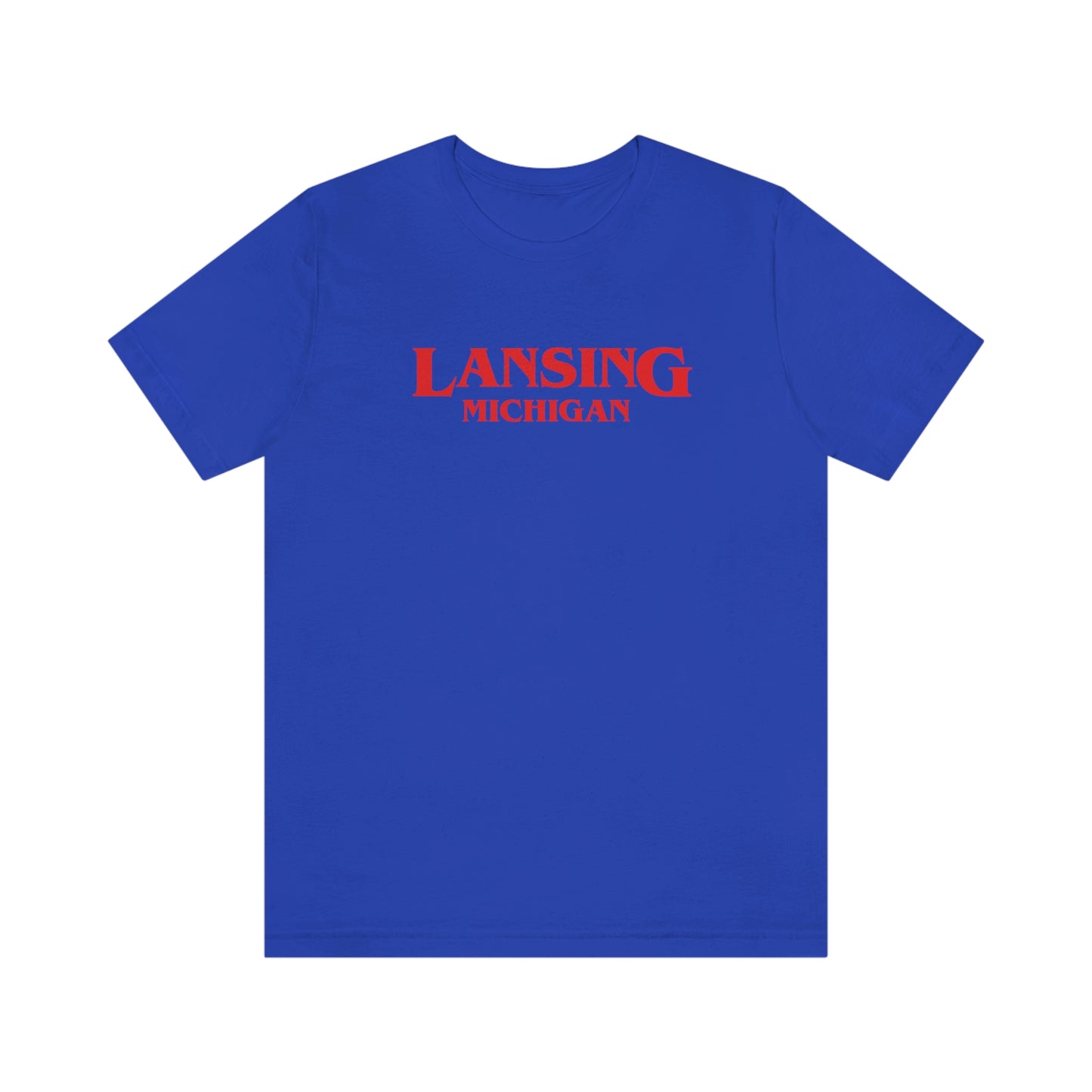 'Lansing Michigan' ' T-Shirt (1980s Drama Parody) | Unisex Standard Fit