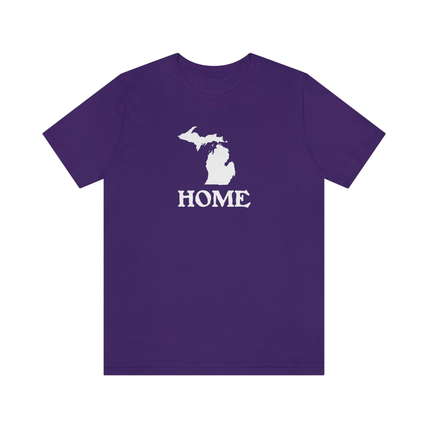 Michigan 'Home' T-Shirt (Woodcut Font) | Unisex Standard Fit