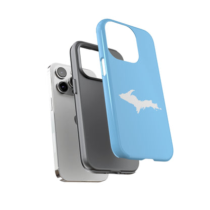 Michigan Upper Peninsula Tough Phone Case (McNamera Blue w/ UP Outline) | Apple iPhone