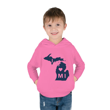 Michigan 'I ♡ MI' Hoodie (w/Full Body Outline| Unisex Toddler